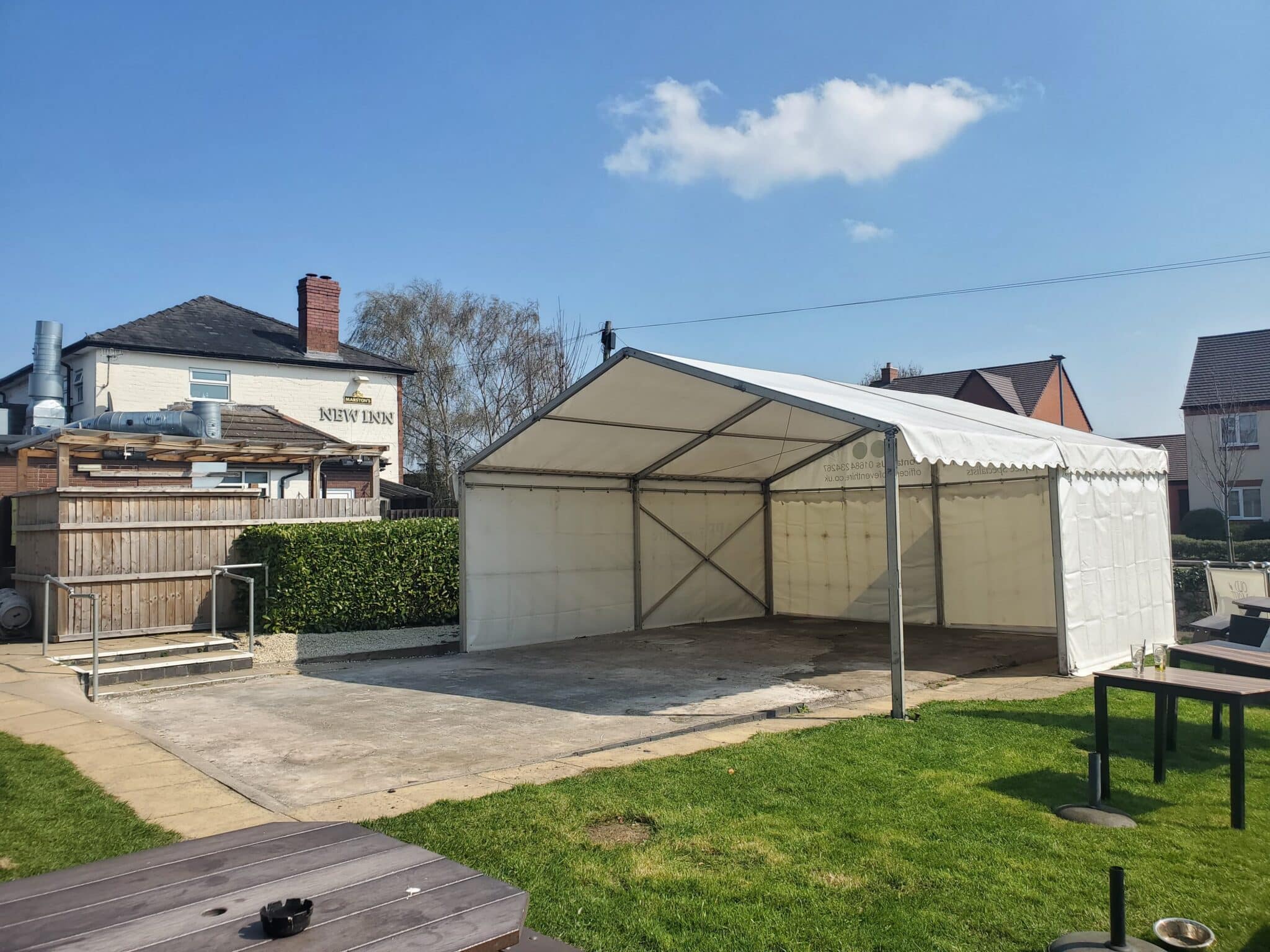 Summer Marquee Hire for The New Inn, Malvern – Creating Outdoor Space All Season Long