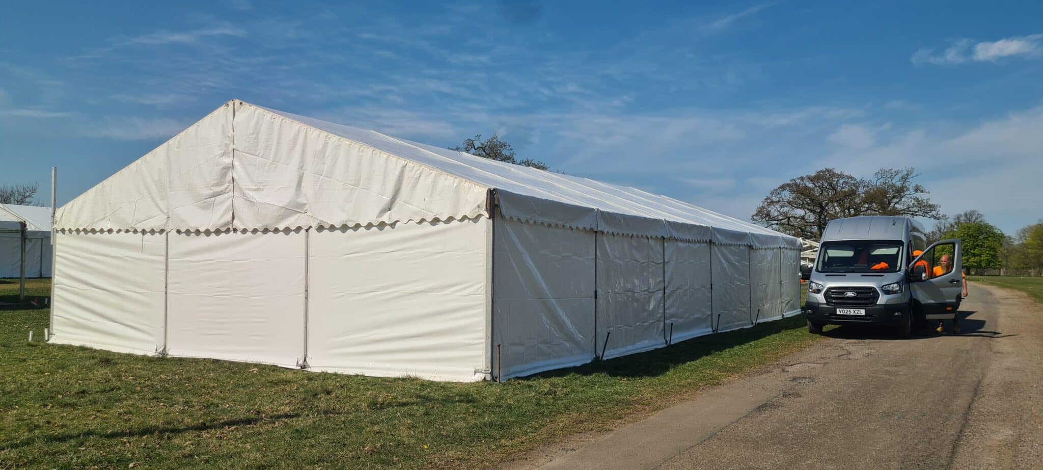 Marquee Hire for Warwickshire Clothing at Badminton Horse Trials – 9m x 18m Retail Space Delivered