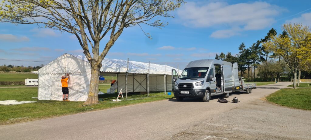 Retail Marquee Hire at Newbury Events – Supporting Warwickshire Clothing and Country Lifestyle Store