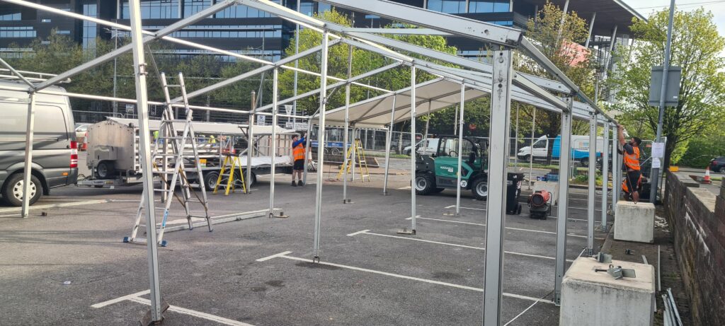 Medical Tent Support at Newport Half Marathon – Working with Monnow Marquees